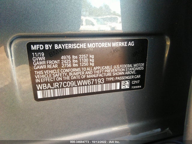 BMW 5 Series 530i Xdrive 2020 аукцион фото