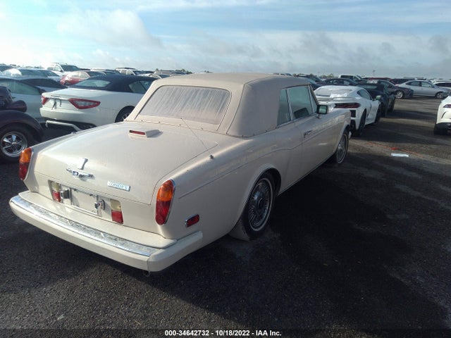 1987 ROLLS-ROYCE CORNICHE II VIN: SCAZD42A1HCX16514