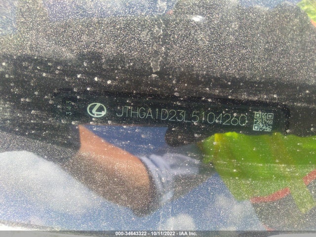 2020 Lexus IS, VIN: JTHGA1D23L5104260