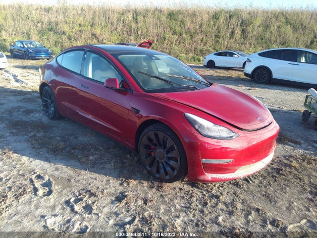 Tesla Model 3 Performance 2022 5YJ3E1EC8NF317704 zdjęcie główne