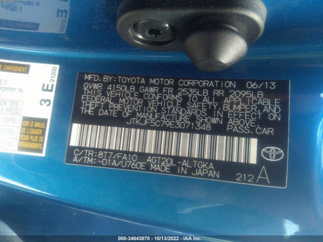 JTKJF5C79E3071348 Scion TC