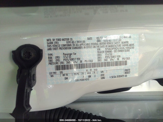 2017 Ford C-Max, VIN: 1FADP5DUXHL105233