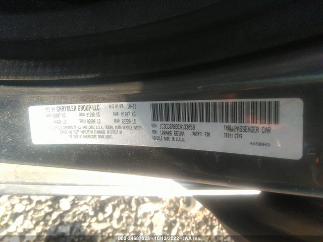 Dodge AVENGER SE 2012 1C3CDZAB3CN133059 Image 9