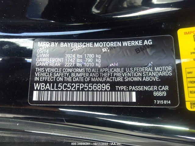 2015 BMW Z4, VIN: WBALL5C52FP556896
