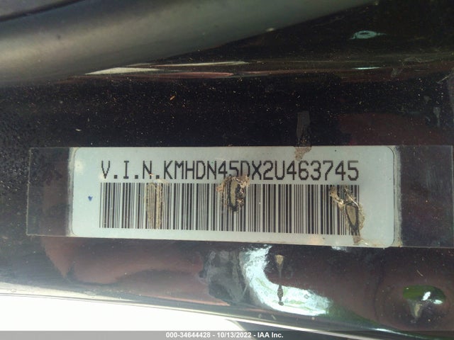 2002 HYUNDAI ELANTRA GLS VIN: KMHDN45DX2U463745
