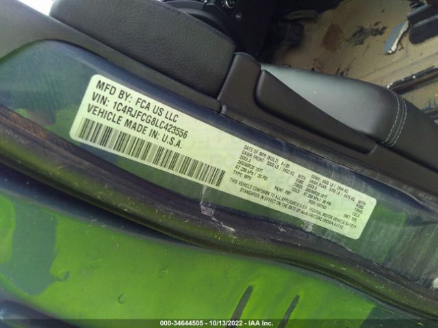 1C4RJFCG8LC423556 Jeep Grand Cherokee Overland