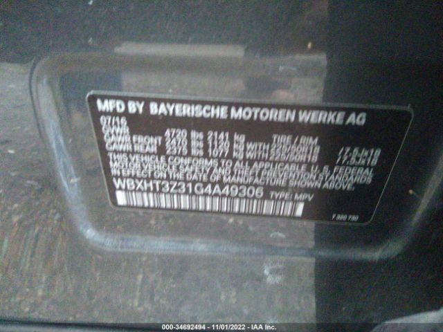 WBXHT3Z31G4A49306 BMW X1 Xdrive28i