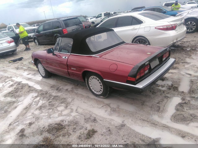 ZARBA5642J1062725 Alfa Romeo Spider Graduate