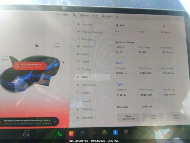 5YJ3E1EA4MF850839 Tesla Model 3 Standard Range Plus