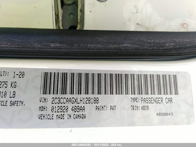 2C3CCAAGXLH128188 Chrysler 300 Touring