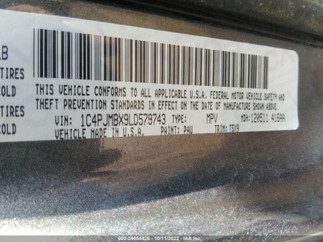 1C4PJMBX9LD579743 Jeep Cherokee Trailhawk
