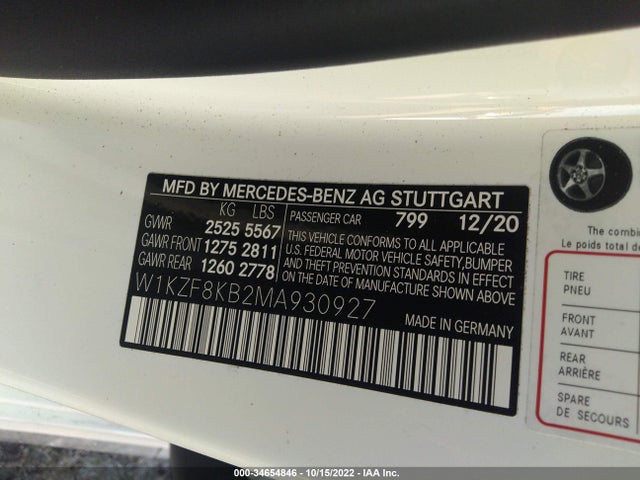 2021 Mercedes-Benz E-Class Wagon, VIN: W1KZF8KB2MA930927