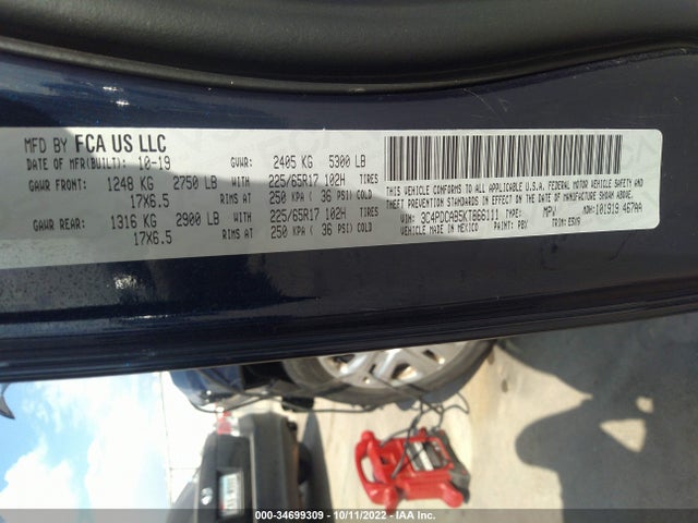 Dodge Journey Se Value Pkg 2019 3C4PDCAB5KT866111 Image 10