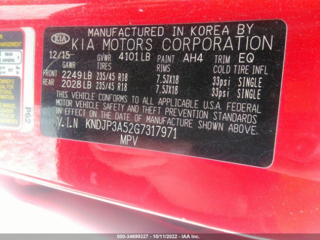 KNDJP3A52G7317971 KIA SOUL +