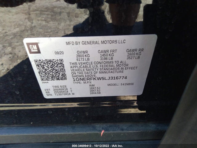 Chevrolet Traverse Ls 2020 1GNERFKW5LJ316774 Image 11