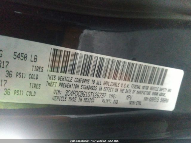 3C4PDCBG1GT126797 Dodge Journey Sxt