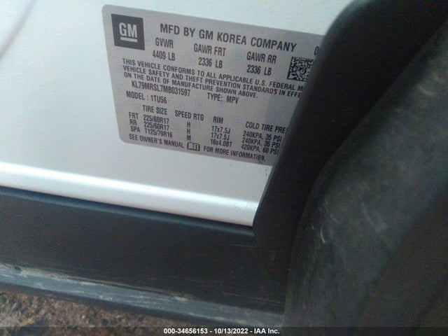 Chevrolet Trailblazer Lt 2021 KL79MRSL7MB031597 Image 9