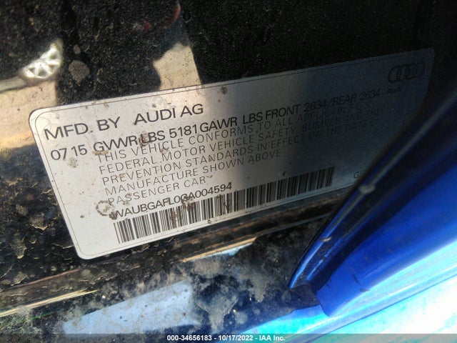 2016 Audi S4, VIN: WAUBGAFL0GA004594