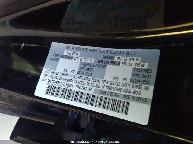 2020 Mazda 3, VIN: 3MZBPBEM7LM118461