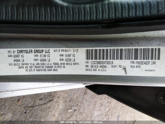 Chrysler 200 Touring 2013 1C3CCBBB3DN732618 Image 10