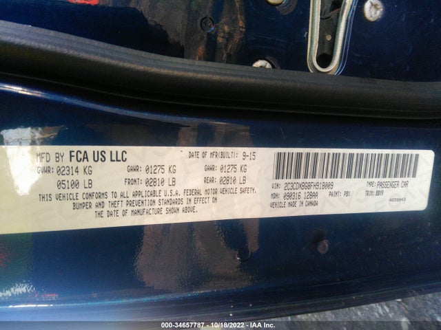 Dodge Charger Se 2015 2C3CDXBG8FH918009 Image 10