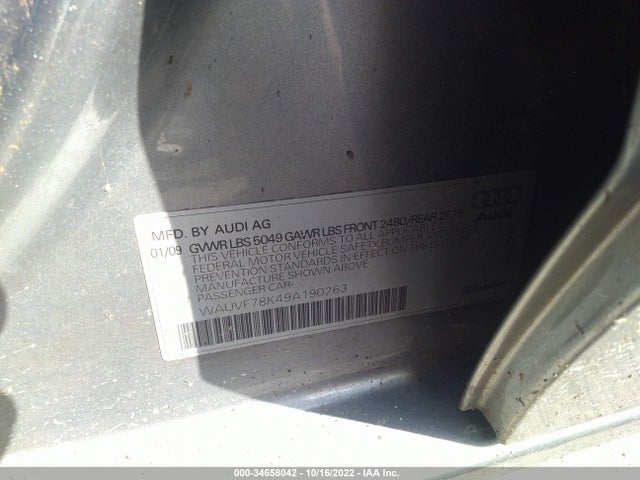 WAUVF78K49A190263 Audi A4 2.0t Prem
