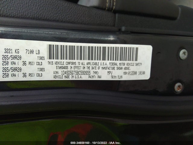 Dodge Durango Citadel 2011 1D4SD5GT5BC592655 Image 7