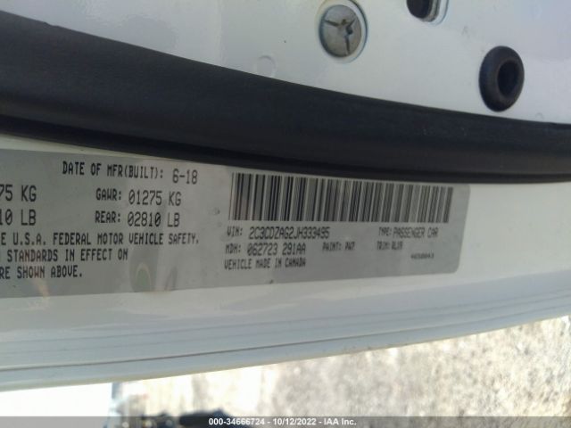 2C3CDZAG2JH333495 Dodge Challenger Sxt Plus