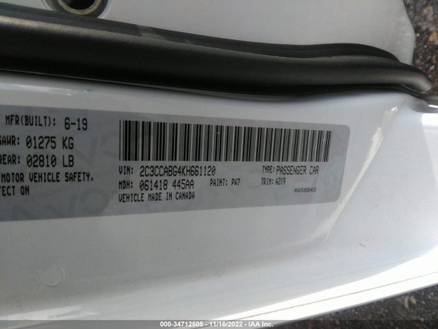 2C3CCABG4KH661120 Chrysler 300 300s