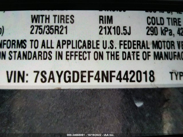 Tesla Model Y Performance 2022 7SAYGDEF4NF442018 Image 10