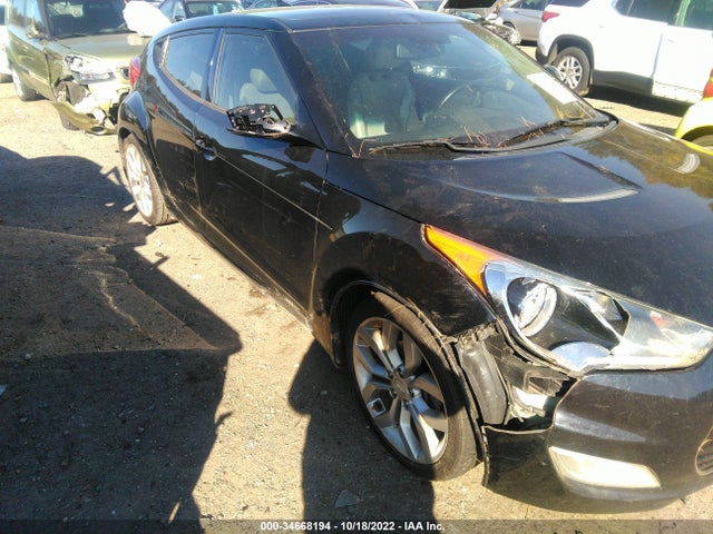 2013 HYUNDAI VELOSTER W/GRAY INT VIN: KMHTC6AD2DU116741