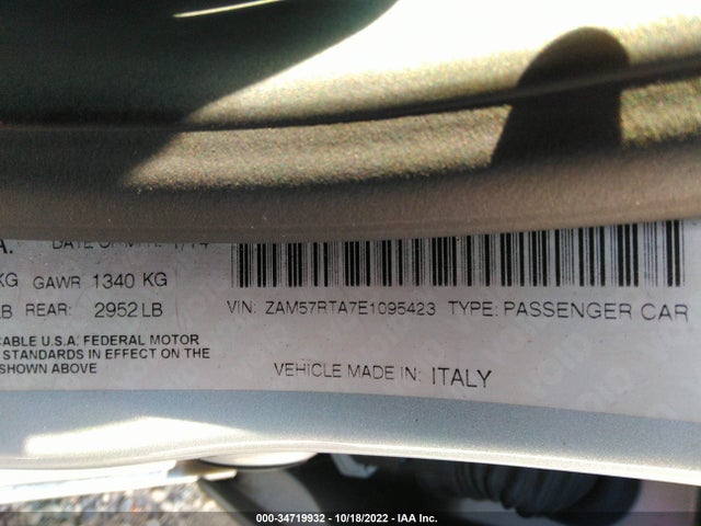 2014 Maserati Ghibli, VIN: ZAM57RTA7E1095423