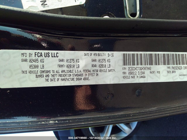 Dodge CHARGER R/T 2016 2C3CDXCT3GH347042 Image 10