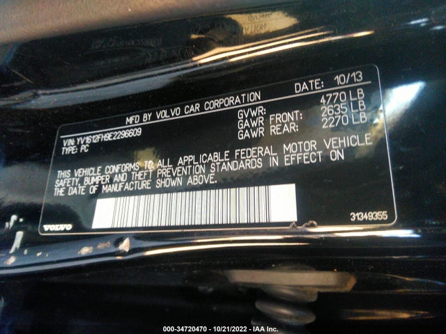 Volvo S60 T5 2014 YV1612FH9E2296609 Image 10