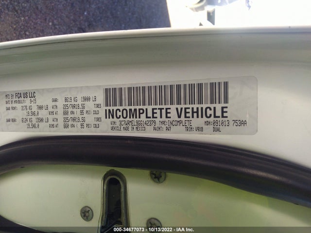 2016 Ram 5500, VIN: 3C7WRMEL9GG142379