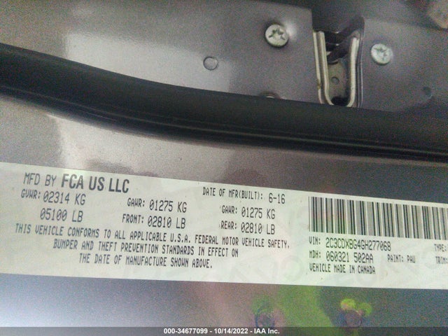 Dodge Charger Se 2016 2C3CDXBG4GH277068 Image 9