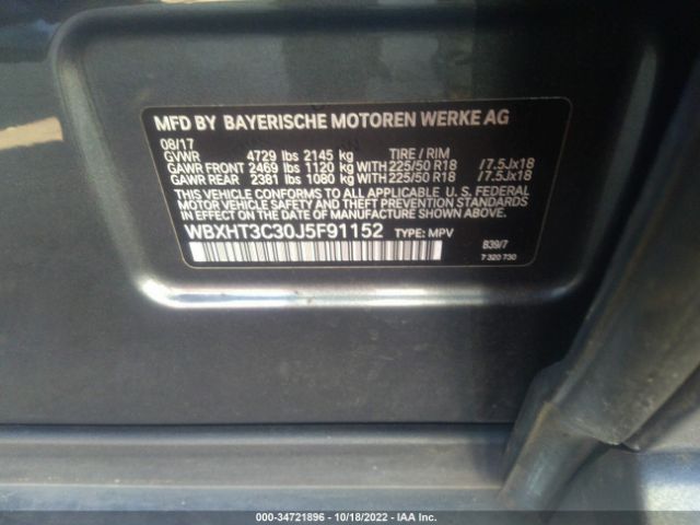 WBXHT3C30J5F91152 BMW X1 Xdrive28i