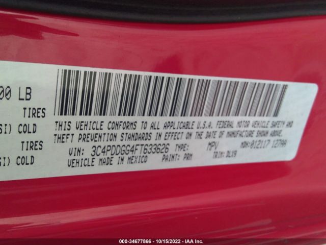 3C4PDDGG4FT633626 Dodge Journey Crossroad
