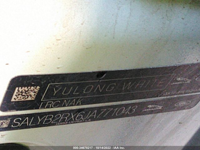 SALYB2RX6JA771043 Land Rover Range Rover Velar S