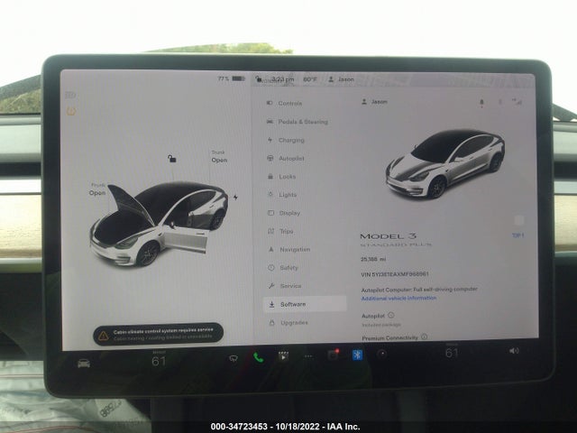 Tesla Model 3 Standard Range Plus 2021 5YJ3E1EAXMF968961 Image 7