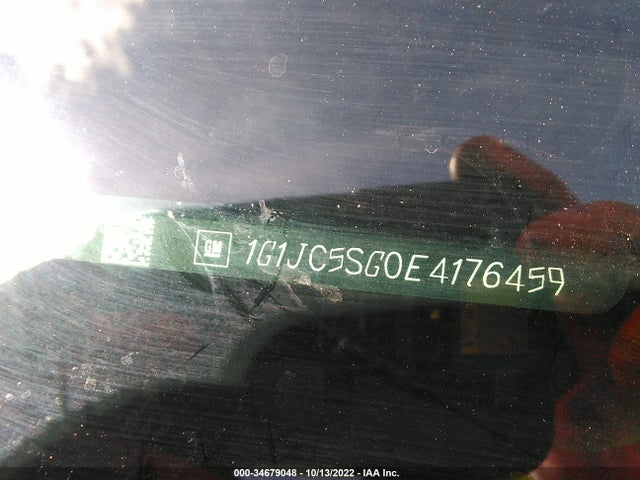 Chevrolet SONIC LT 2014 1G1JC5SG0E4176459 Image 10