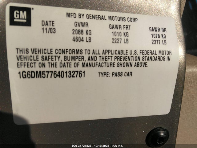 Cadillac CTS 2004 1G6DM577640132761 Image 10
