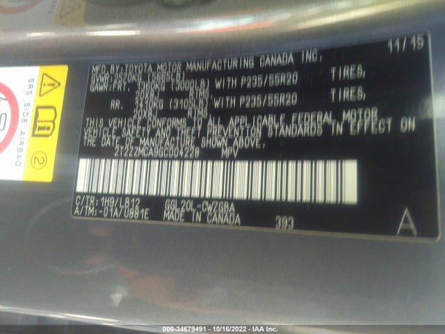 Lexus RX 350 2016 2T2ZZMCA9GC004228 Image 11