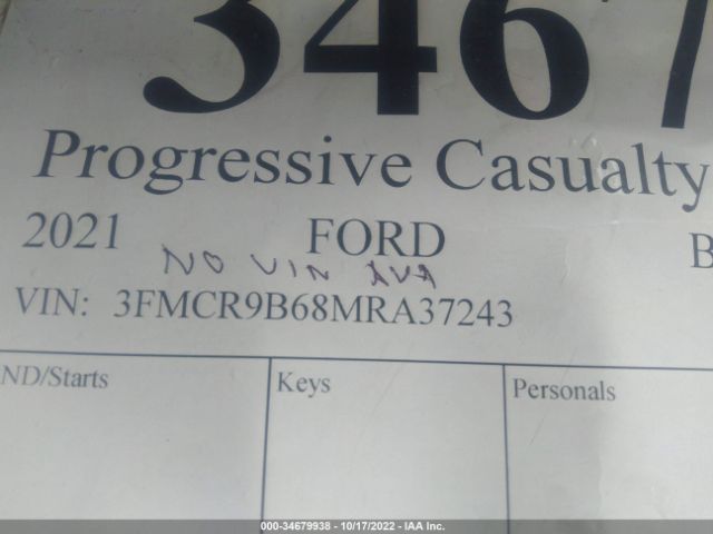 3FMCR9B68MRA37243 Ford Bronco Sport Big Bend