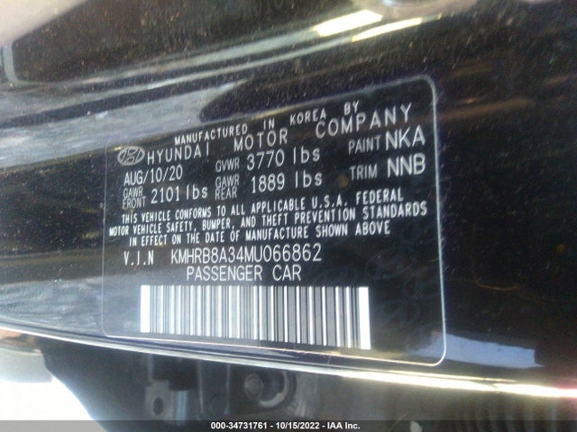 Hyundai Venue 2021 KMHRB8A34MU066862 Image 11