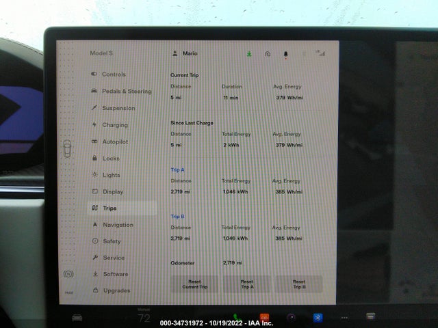Tesla Model S Plaid 2022 5YJSA1E6XNF485815 Image 7