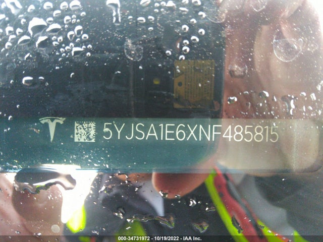 Tesla Model S Plaid 2022 5YJSA1E6XNF485815 Image 9