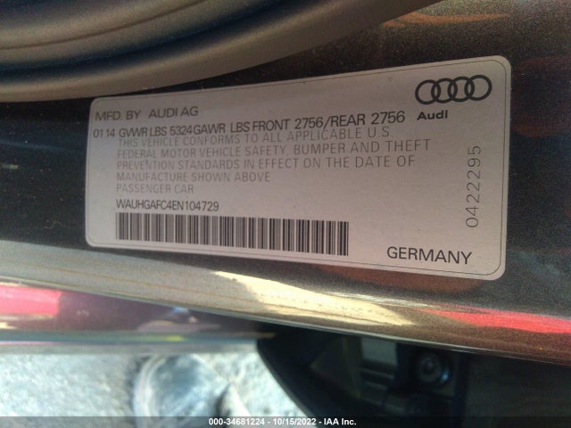 WAUHGAFC4EN104729 Audi A6 3.0t Prestige