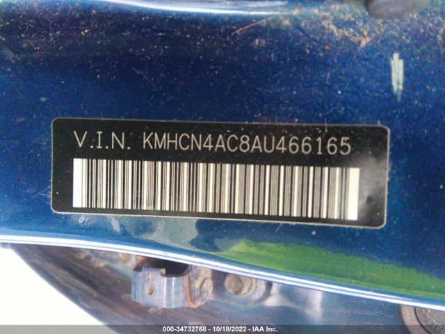 2010 HYUNDAI ACCENT KMHCN4AC8AU466165 Photo 8