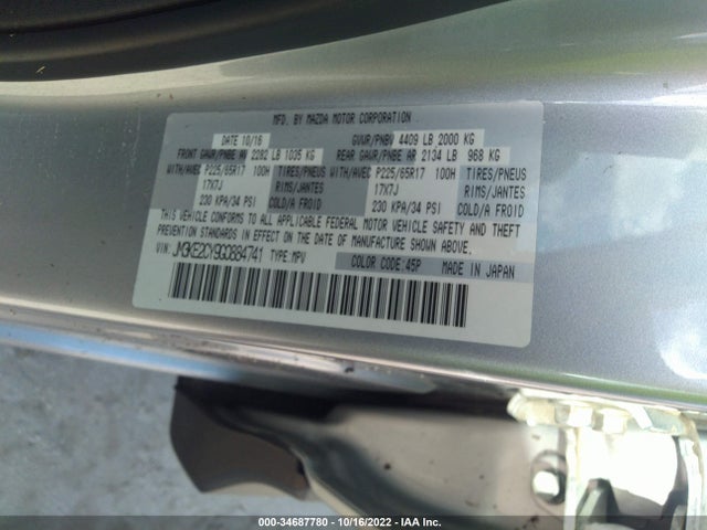 Mazda Cx-5 Touring 2016 JM3KE2CY9G0884741 Image 9